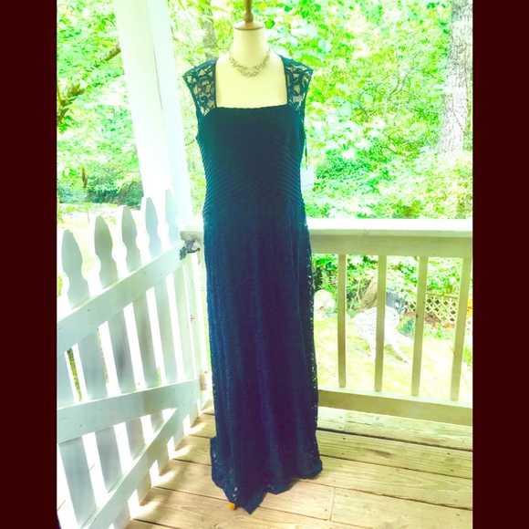 Calvin Klein Dresses & Skirts - Calvin Klein Gorgeous Navy Lace Formal Dress  14